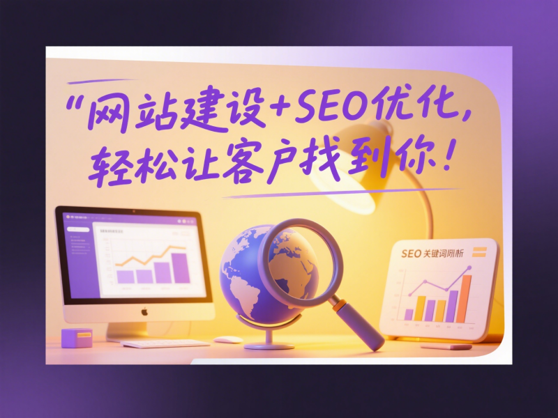 網(wǎng)站建設(shè)+SEO優(yōu)化一步到位,輕松讓客戶找到你! 網(wǎng)站建設(shè)+SEO優(yōu)化一步到位,輕松讓客戶找到你!
